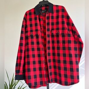 Zara flannel relaxed fit denim